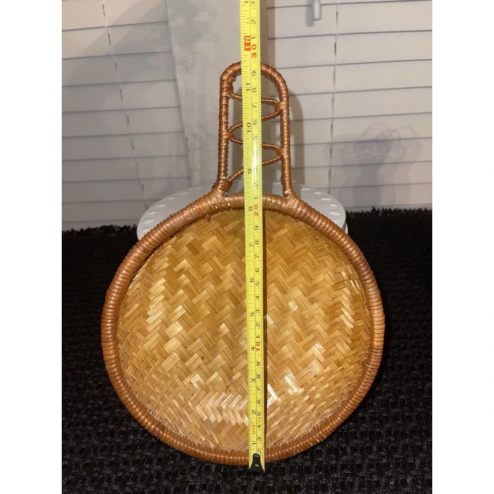 Vintage Woven Wicker Basket Bundle‎ Of 2